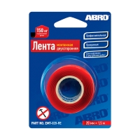 Лента двухсторонняя монтажная прозрачная (20 мм х 1,51 м) ABRO