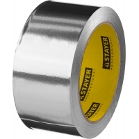 STAYER ProTape, 50 мм, 25 м, до 120 °С, самоклеящаяся алюминиевая лента, Professional (12268-50-25)