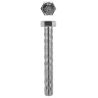 KRAFTOOL DIN 933, кл. пр. 8.8, M20 х 60 мм, цинк, 10 шт, болт (303074-20-060)