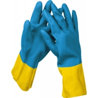 STAYER DUAL Pro, S, с х/б напылением, латексные перчатки с неопреновым покрытием, Professional (11210-S)