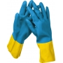 STAYER DUAL Pro, S, с х/б напылением, латексные перчатки с неопреновым покрытием, Professional (11210-S) в магазине Labirintpokupok.ru