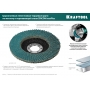 KRAFTOOL 125 х 22.2 мм, P60, круг лепестковый циркониевый торцевой по металлу и нержавеющей стали (36594-125-60) в магазине Labirintpokupok.ru