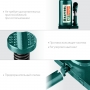 KRAFTOOL DOUBLE RAM, 4 т, 170 - 420 мм, с увеличенным подъемом, двухштоковый бутылочный домкрат (43463-4) в магазине Labirintpokupok.ru