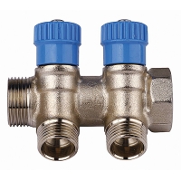 GENERAL FITTINGS вход 3/4″ - 3 выхода 1/2″, коллектор для холодной воды (51046-3/4-1/2-CT3)