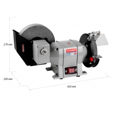 ЗУБР заточной станок для мокрого и сухого шлифования, d150 / d200 мм, 350 Вт