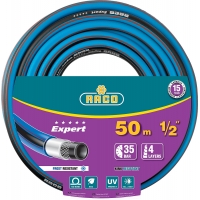 RACO EXPERT, 1/2″, 50 м, 35 атм, четырёхслойный, армированный, поливочный шланг (40302-1/2-50)