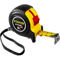 STAYER Stabil, 5 м х 25 мм, рулетка с двухсторонней шкалой, Professional (34131-05-25)