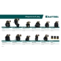 KRAFTOOL KP-6 с быстросъёмным креплением FastClip, 6 карманов и петель, 240 х 250 мм, поясная сумка (38775) в магазине Labirintpokupok.ru