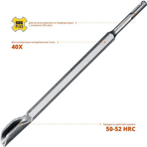 STAYER Gorilla Force, 22 х 250 мм, SDS-Plus, зубило-штробер, Professional (29351-00-250) в магазине Labirintpokupok.ru