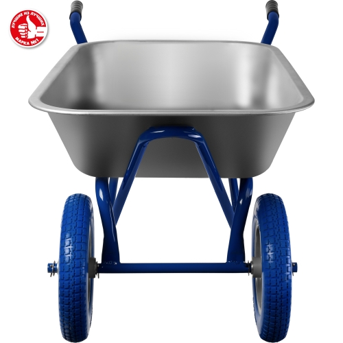 ЗУБР ПТ-300, 110 л, 240 кг, двухколесная, оцинкованная сталь, строительная тачка, Профессионал (39911) в магазине Labirintpokupok.ru