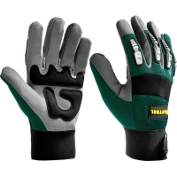 KRAFTOOL Extrem, XL (10), профессиональные комбинированные перчатки, антивибрационные, противоударные (11287-XL)