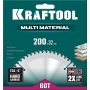 KRAFTOOL Multi Material, 200 х 32 мм, 60Т, пильный диск по алюминию (36953-200-32) в магазине Labirintpokupok.ru