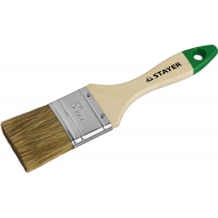 STAYER LASUR, 50 мм, 2″, смешанная щетина, деревянная ручка, для высокотекучих ЛКМ, плоская кисть (01031-50)