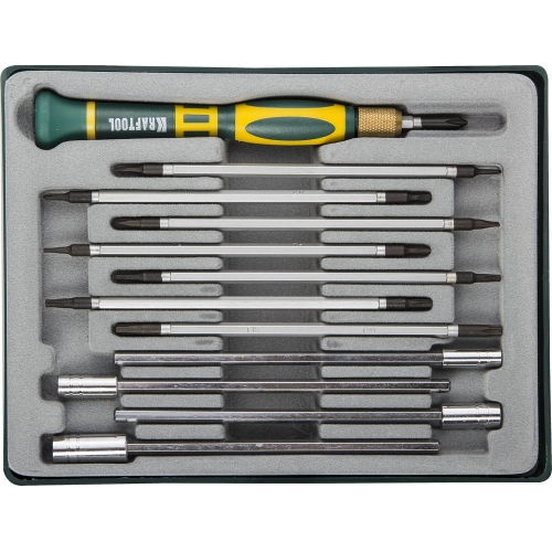 KRAFTOOL Precision-20, 12 предм., отвертка для точных работ (25611-H12) в магазине Labirintpokupok.ru