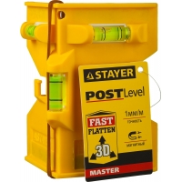 STAYER POST LEVEL, магнитный уровень-угольник (3456)