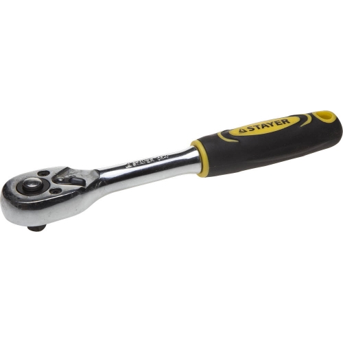 STAYER 1/4″, 45 зубцов, трещотка для торцовых головок, Professional (27786-1/4) в магазине Labirintpokupok.ru