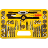 STAYER MaXCut, 40 предметов, инструментальная сталь, набор метчиков и плашек (2805-H40)