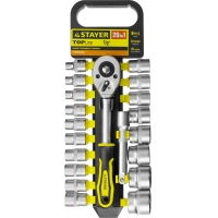 STAYER RSS 20L, 20 предм., (1/2″), набор торцовых головок (27750-H20)