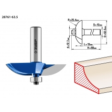 ЗУБР 63.5 x 13 мм, радиус 25.4 мм, фреза фигирейная №2, Профессионал (28761-63.5)