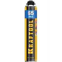 KRAFTOOL GOLD 65, 850 мл, выход до 65 л, мелкопористая, пистолетная всесезонная, SVS, не залипающий клапан, монтажная пена (41194)