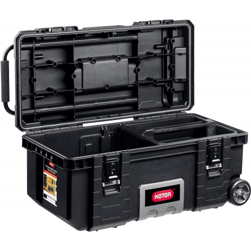KETER GEAR MOBILE, (28″), пластиковый ящик-тележка на колесах (38375) в магазине Labirintpokupok.ru