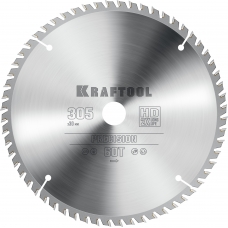 KRAFTOOL Precision, 305 х 30 мм, 60Т, пильный диск по дереву (36952-305-30)