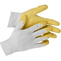 STAYER PROTECT, L-XL, х/б перчатки с одинарным латексным обливом, 13 класс (11408-XL)