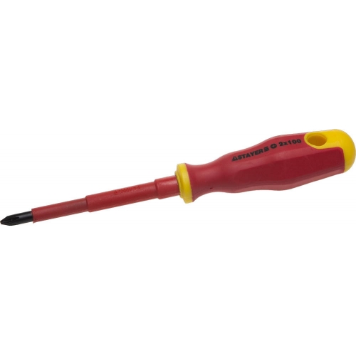 STAYER Electro, PH2 х 100 мм, диэлектрическая отвертка, Professional (25142-2-10) в магазине Labirintpokupok.ru