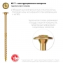 ЗУБР КС-Т, 80 х 6.0 мм, TX30, тарельчатая головка, желтый цинк, 100 шт, конструкционный саморез, Профессионал (30051-60-080) в магазине Labirintpokupok.ru