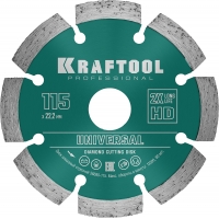 KRAFTOOL LASER-UNIVERSAL 115 мм (22.2 мм, 10х2.2мм), алмазный диск (36680-115)