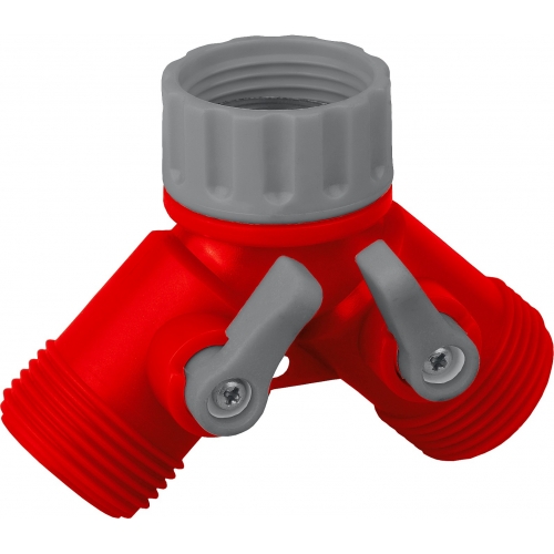 GRINDA GS-2, 3/4″, двухканальный, с внутренней резьбой, ударопрочный пластик, поливочный распределитель (8-426310) в магазине Labirintpokupok.ru