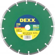 DEXX Multi Universal, 230 мм, (22.2 мм, 7 х 2.4 мм), сегментный алмазный диск (36701-230)