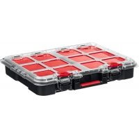 KETER STACKNROLL, 525 х 345 х 147 мм, (21″), пластиковый ящик-органайзер с 10 регулируемыми ячейками (38399)