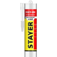STAYER MULTI USE, 280 мл, белый, универсальный монтажный клей, Professional (41321)