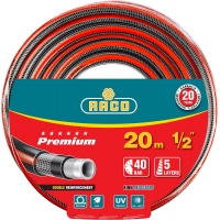 RACO PREMIUM, 1/2″, 20 м, 40 атм, пятислойный, усиленный двумя слоями армирования, поливочный шланг (40300-1/2-20)