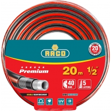 RACO PREMIUM, 1/2″, 20 м, 40 атм, пятислойный, усиленный двумя слоями армирования, поливочный шланг (40300-1/2-20)