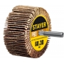 STAYER d 60 x 30 мм, P80, на шпильке d 6 мм, круг шлифовальный лепестковый (36608-080) в магазине Labirintpokupok.ru