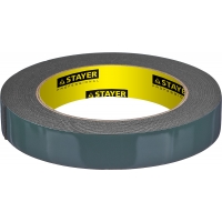 STAYER 19 мм, 5 м, черная, на вспененной основе, двухсторонняя клейкая лента, Professional (12233-19-05)