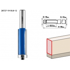ЗУБР 19 x 50.8 мм, хвостовик 12 мм, фреза кромочная с нижним подшипником, Профессионал (28727-19-50.8-12)