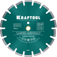 KRAFTOOL LASER-ASPHALT 350 мм (25.4/20 мм, 10х3.2 мм), алмазный диск (36687-350)