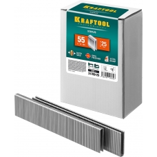 KRAFTOOL тип 18GA (55/90/C) 25 мм, 5000 шт, скобы для степлера (31789-25)