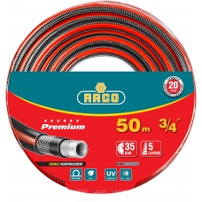 RACO PREMIUM, 3/4″, 50 м, 35 атм, пятислойный, усиленный двумя слоями армирования, поливочный шланг (40300-3/4-50)