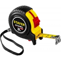 STAYER Stabil, 3 м х 16 мм, рулетка с двухсторонней шкалой, Professional (34131-03)