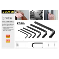 STAYER STANDARD, 8 шт, набор имбусовых ключей (27405-H8)